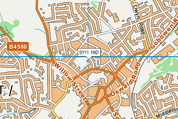 SY11 1ND map - OS VectorMap District (Ordnance Survey)