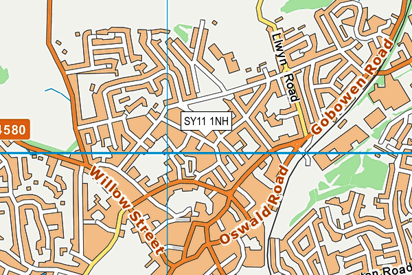 SY11 1NH map - OS VectorMap District (Ordnance Survey)