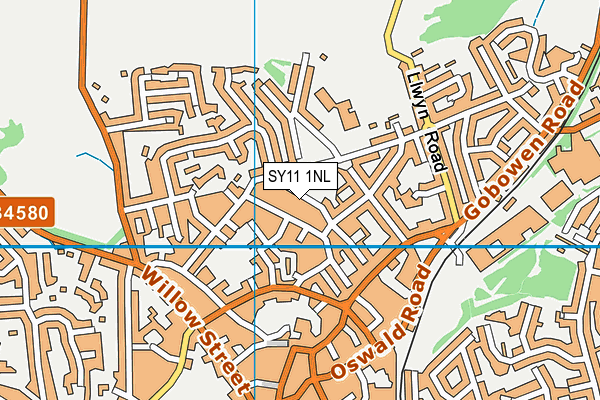 SY11 1NL map - OS VectorMap District (Ordnance Survey)