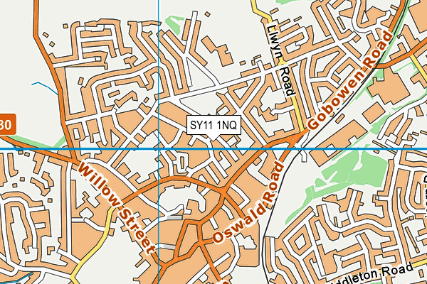 SY11 1NQ map - OS VectorMap District (Ordnance Survey)