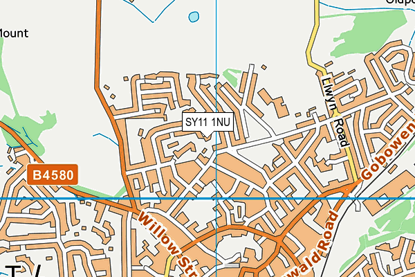 SY11 1NU map - OS VectorMap District (Ordnance Survey)