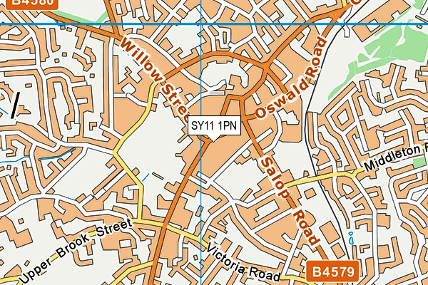 SY11 1PN map - OS VectorMap District (Ordnance Survey)