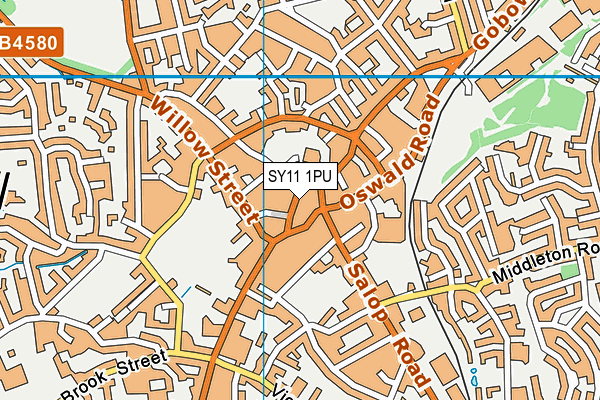SY11 1PU map - OS VectorMap District (Ordnance Survey)