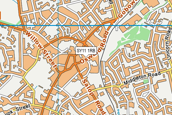 Map of OSWESTRY CARE LIMITED at district scale