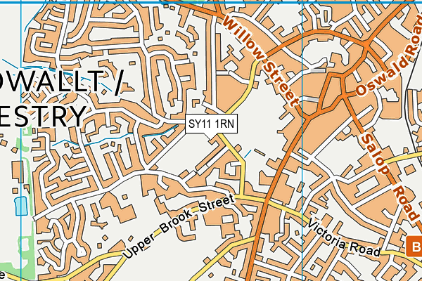 SY11 1RN map - OS VectorMap District (Ordnance Survey)