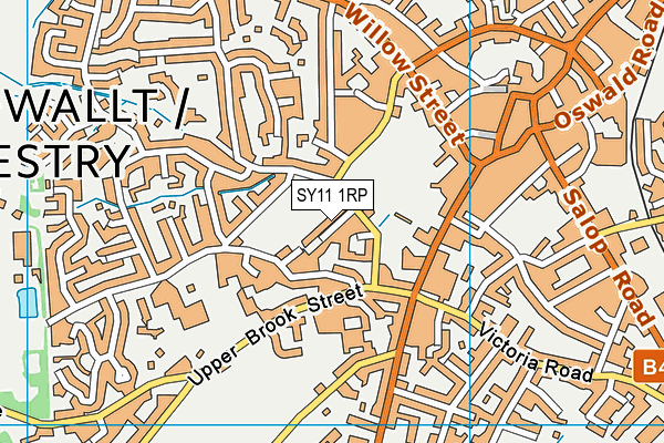 SY11 1RP map - OS VectorMap District (Ordnance Survey)