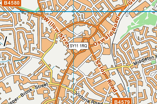 SY11 1RQ map - OS VectorMap District (Ordnance Survey)