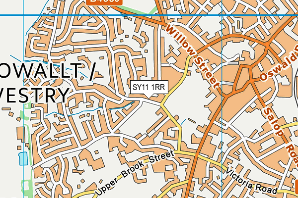 SY11 1RR map - OS VectorMap District (Ordnance Survey)