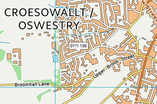 SY11 1SB map - OS VectorMap District (Ordnance Survey)