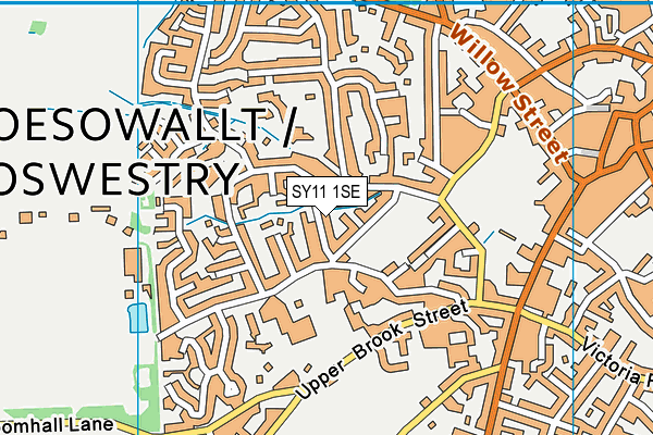 SY11 1SE map - OS VectorMap District (Ordnance Survey)