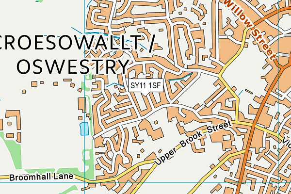 SY11 1SF map - OS VectorMap District (Ordnance Survey)