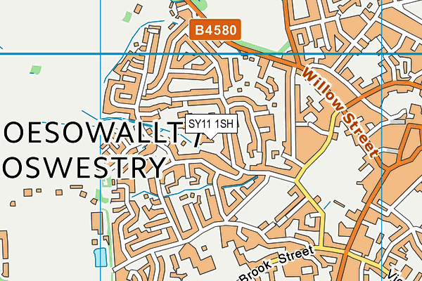 SY11 1SH map - OS VectorMap District (Ordnance Survey)