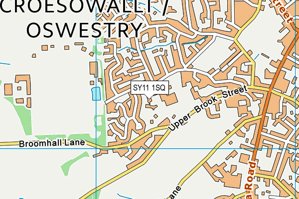 SY11 1SQ map - OS VectorMap District (Ordnance Survey)