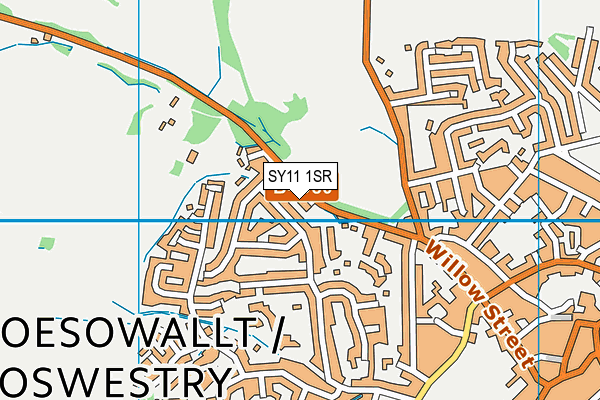 SY11 1SR map - OS VectorMap District (Ordnance Survey)