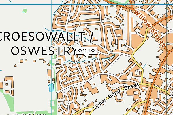 SY11 1SX map - OS VectorMap District (Ordnance Survey)