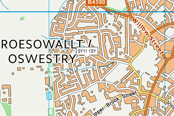 SY11 1SY map - OS VectorMap District (Ordnance Survey)