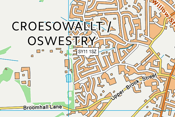 SY11 1SZ map - OS VectorMap District (Ordnance Survey)