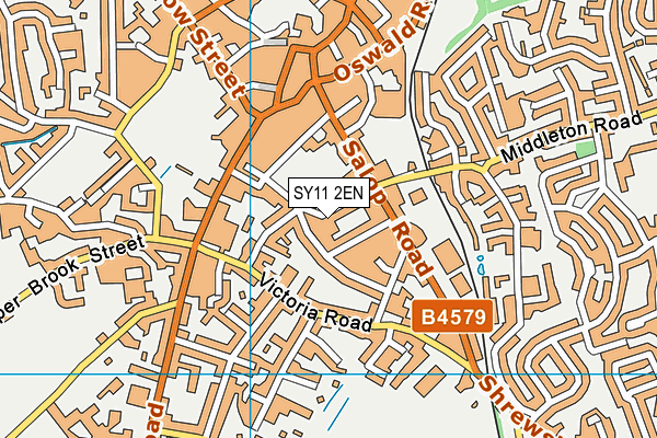 SY11 2EN map - OS VectorMap District (Ordnance Survey)