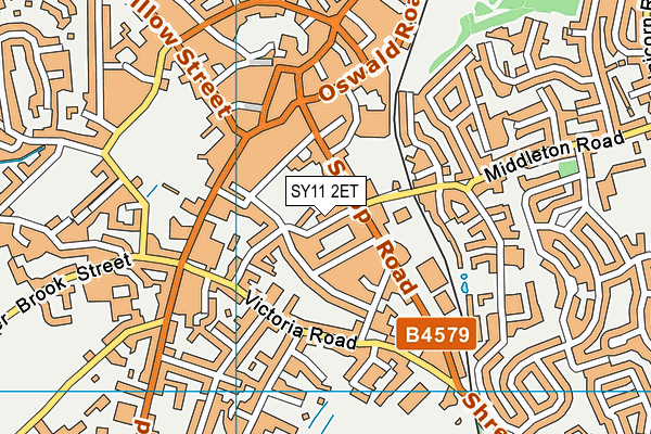 SY11 2ET map - OS VectorMap District (Ordnance Survey)