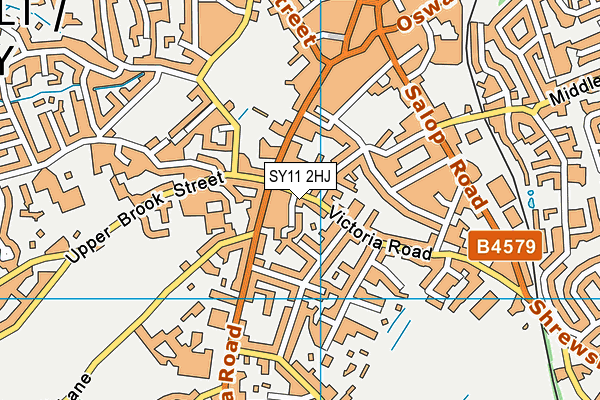 SY11 2HJ map - OS VectorMap District (Ordnance Survey)