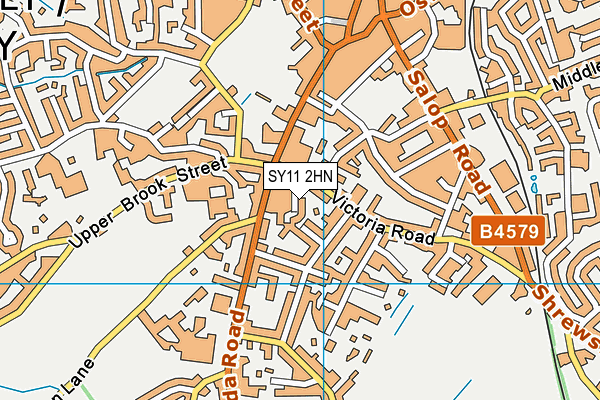 SY11 2HN map - OS VectorMap District (Ordnance Survey)