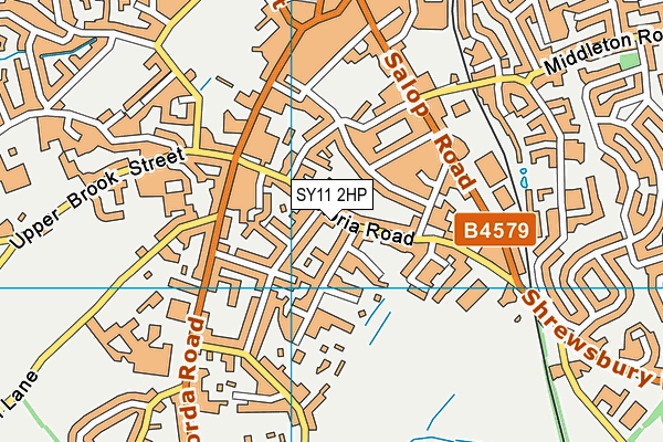 SY11 2HP map - OS VectorMap District (Ordnance Survey)