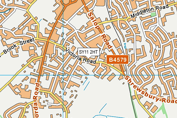 SY11 2HT map - OS VectorMap District (Ordnance Survey)