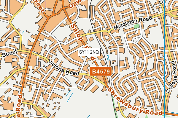 SY11 2NQ map - OS VectorMap District (Ordnance Survey)