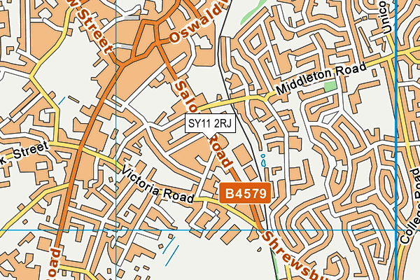 SY11 2RJ map - OS VectorMap District (Ordnance Survey)