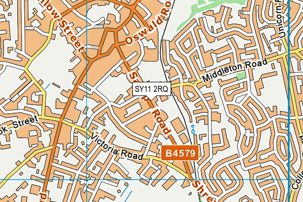 SY11 2RQ map - OS VectorMap District (Ordnance Survey)