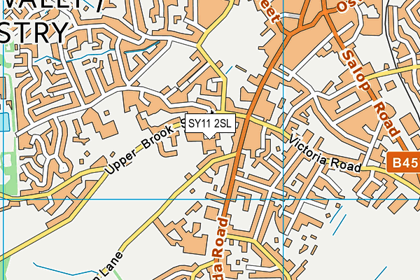SY11 2SL map - OS VectorMap District (Ordnance Survey)