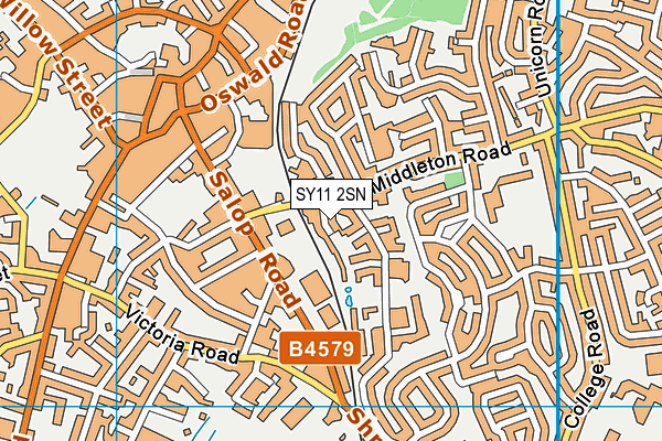 SY11 2SN map - OS VectorMap District (Ordnance Survey)