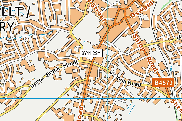 SY11 2SY map - OS VectorMap District (Ordnance Survey)