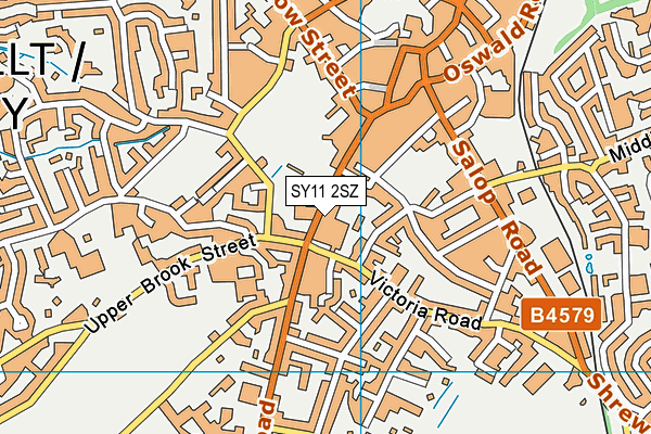 SY11 2SZ map - OS VectorMap District (Ordnance Survey)
