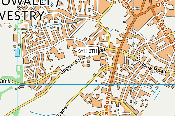 SY11 2TH map - OS VectorMap District (Ordnance Survey)