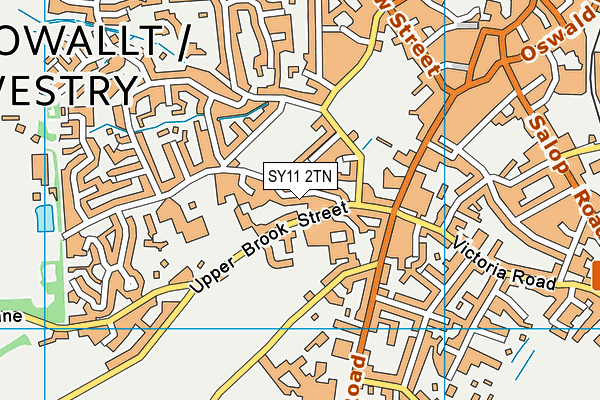 SY11 2TN map - OS VectorMap District (Ordnance Survey)