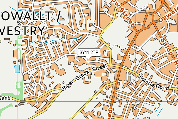 SY11 2TP map - OS VectorMap District (Ordnance Survey)