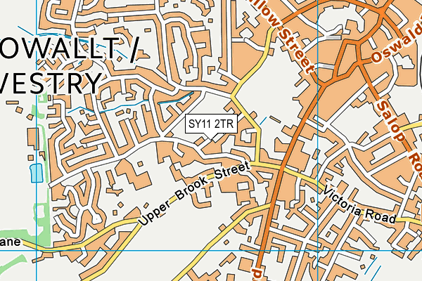 SY11 2TR map - OS VectorMap District (Ordnance Survey)