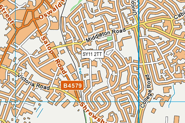 SY11 2TT map - OS VectorMap District (Ordnance Survey)