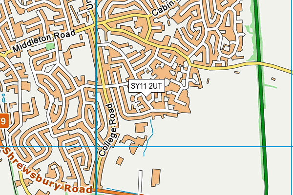 SY11 2UT map - OS VectorMap District (Ordnance Survey)