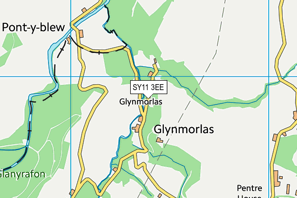 SY11 3EE map - OS VectorMap District (Ordnance Survey)