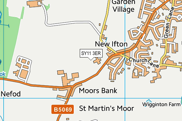 SY11 3ER map - OS VectorMap District (Ordnance Survey)