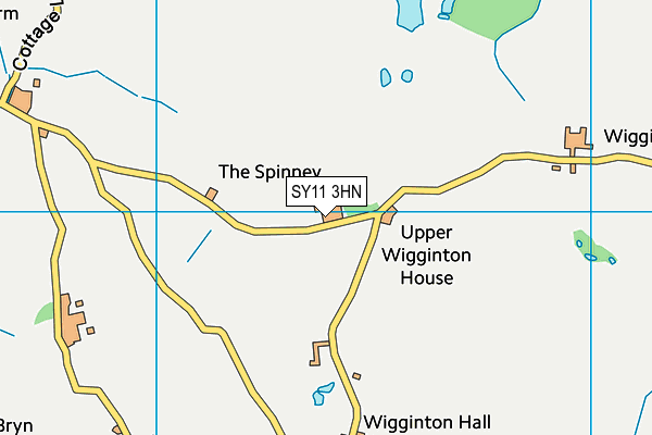 SY11 3HN map - OS VectorMap District (Ordnance Survey)