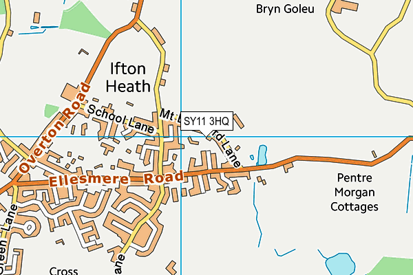 SY11 3HQ map - OS VectorMap District (Ordnance Survey)