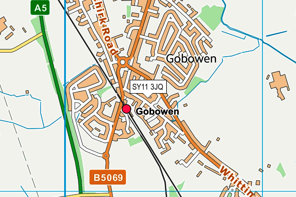 SY11 3JQ map - OS VectorMap District (Ordnance Survey)