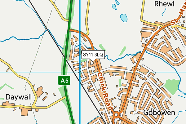 SY11 3LQ map - OS VectorMap District (Ordnance Survey)