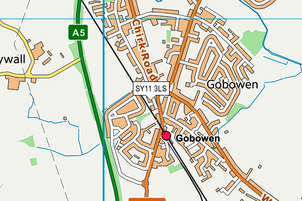 SY11 3LS map - OS VectorMap District (Ordnance Survey)