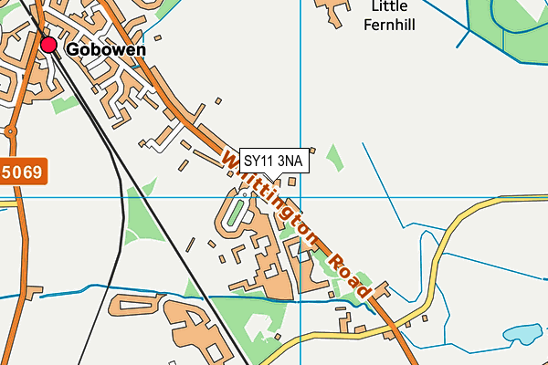 SY11 3NA map - OS VectorMap District (Ordnance Survey)