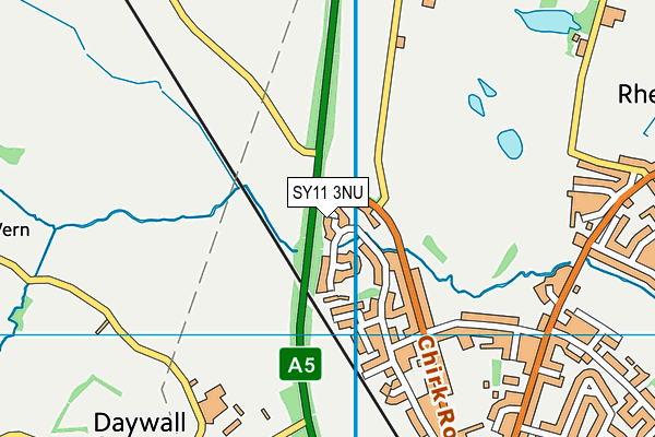 SY11 3NU map - OS VectorMap District (Ordnance Survey)