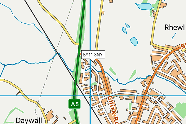 SY11 3NY map - OS VectorMap District (Ordnance Survey)